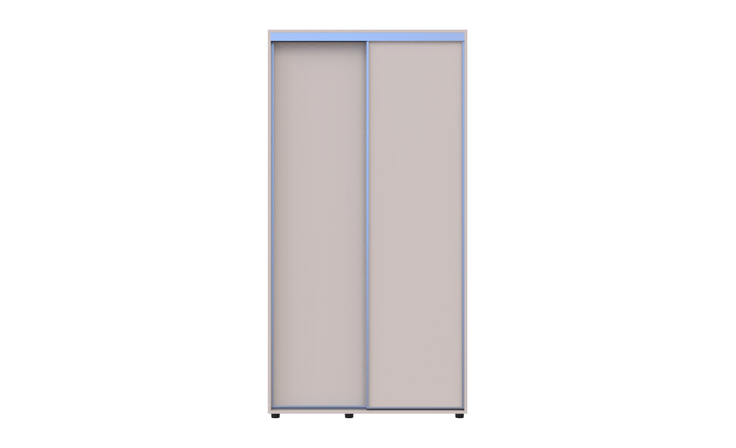 Tolóajtós gardróbszekrény Doros Sigma Slim kasmír 2 ajtó 110x45x214.4 (42005445)
