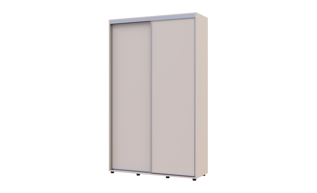 Tolóajtós gardróbszekrény Doros Sigma Slim kasmír 2 ajtó 130x45x214.4 (42005447)