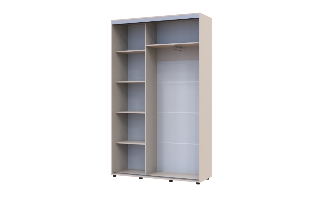 Tolóajtós gardróbszekrény Doros Sigma Slim kasmír 2 ajtó 130x45x214.4 (42005447)