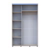 Tolóajtós gardróbszekrény Doros Sigma Slim kasmír 2 ajtó 130x45x214.4 (42005447)