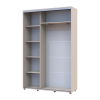 Tolóajtós gardróbszekrény Doros Sigma Slim kasmír 2 ajtó 140x45x214.4 (42005448)