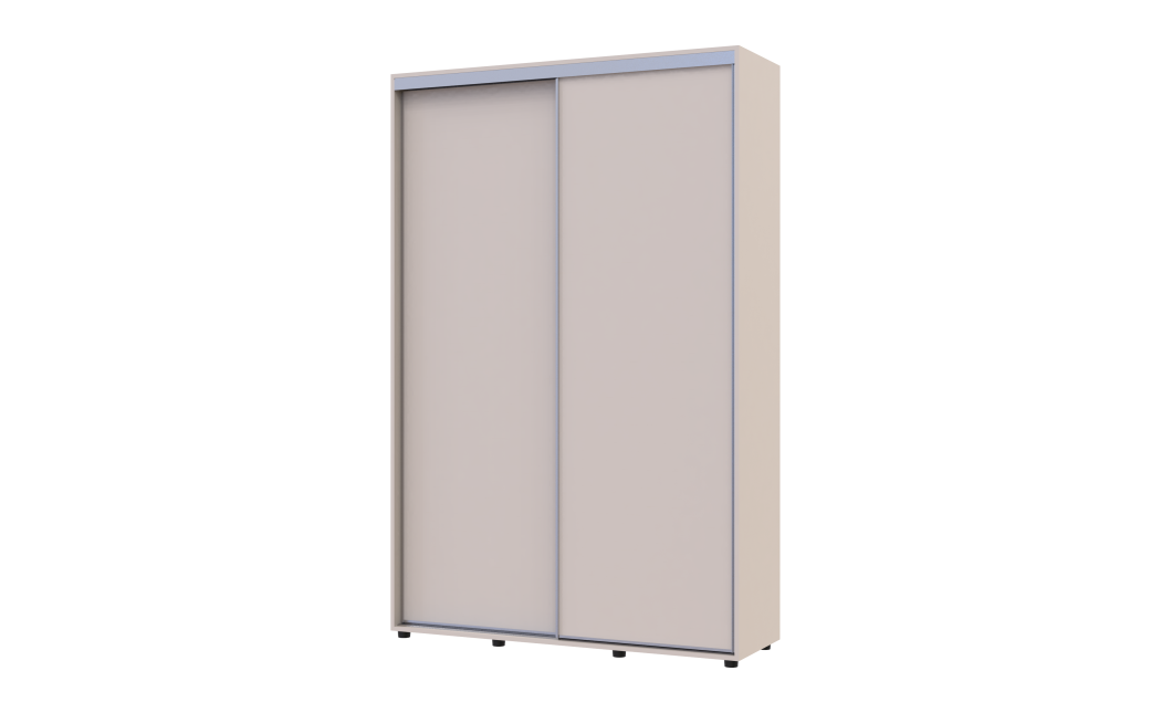 Tolóajtós gardróbszekrény Doros Sigma Slim kasmír 2 ajtó 140x45x214.4 (42005448)