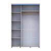 Tolóajtós gardróbszekrény Doros Sigma Slim kasmír 2 ajtó 140x45x214.4 (42005448)