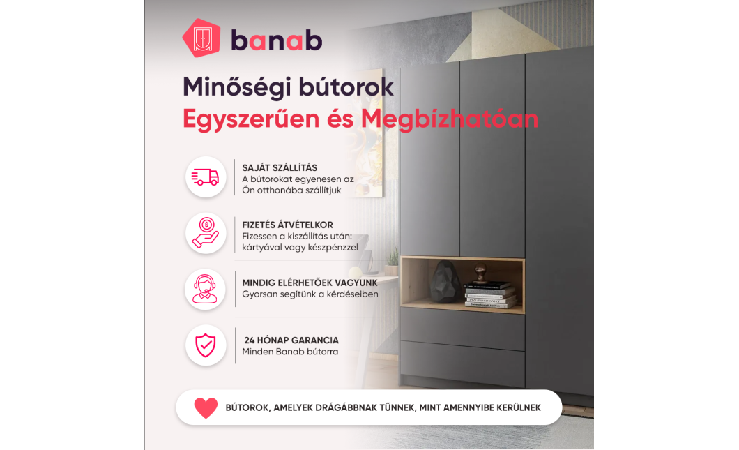 Nyílóajtós gardróbszekrény Doros Dale kasmír/Artizán tölgy 3 ajtó 150x52x220 (80737726)