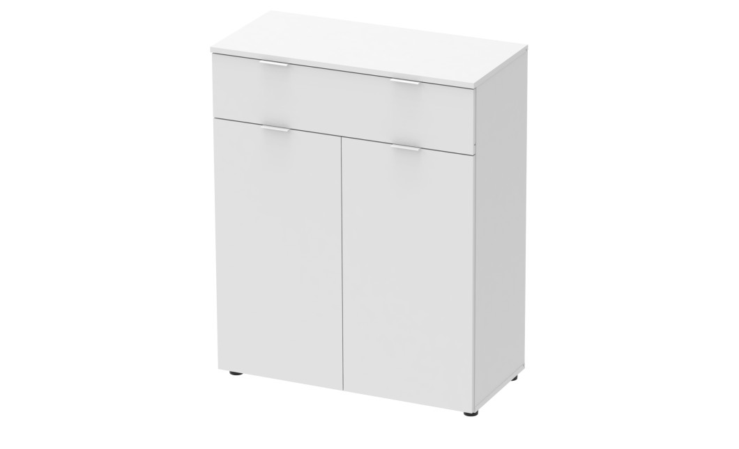 Komód Doros Ron 2 2 bútorlap 1 Fiók Fehér 80x38x100 (41516003)