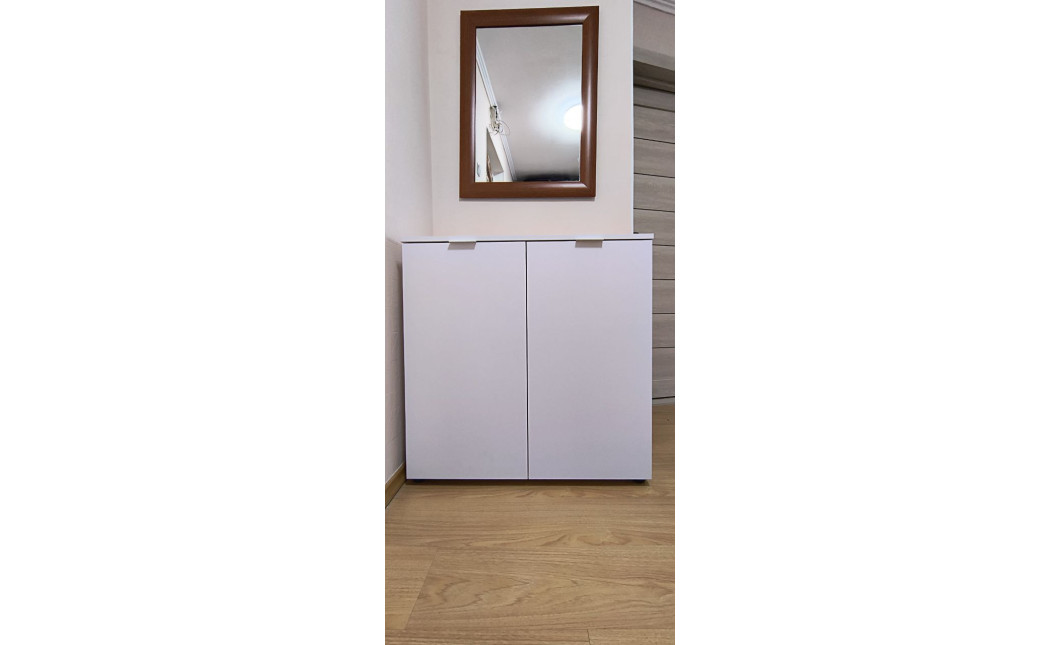 Komód Doros Ron 3 2 bútorlap Fehér 80x38x81 (41516001)
