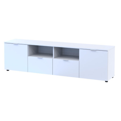 Komód Doros Ron 4 Fehér 2 bútorlap 2 Fiók 180x38x50 (44900221)