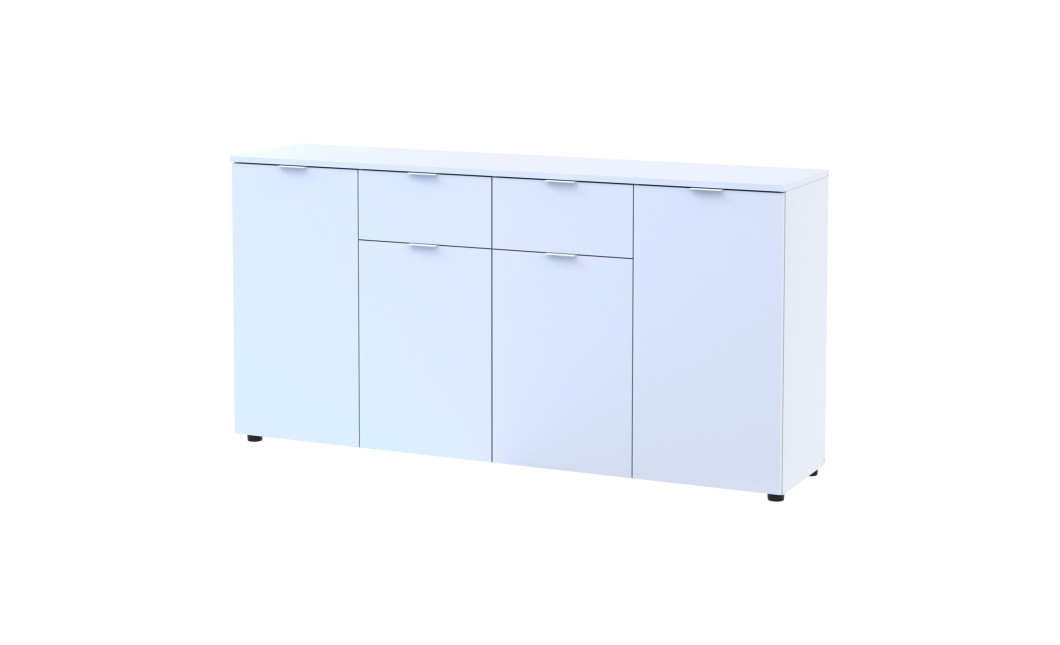 Komód Doros Ron 7 Fehér 4 bútorlap 2 Fiók 160x38x81 (44900222)