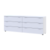 Komód Doros Ron 9 Fehér 6 fiók 160x38x62 (41516175)