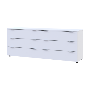 Komód Doros Ron 9 Fehér 6 fiók 160x38x62 (41516175)