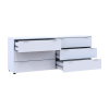 Komód Doros Ron 9 Fehér 6 fiók 160x38x62 (41516175)