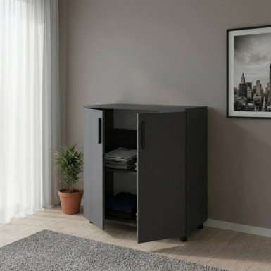 Komód Doros Thorn Antracit 2 ajtó 90×51,6×80 (41510149)