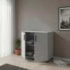Komód Doros Thorn Szürke 2 ajtó 90×51,6×80 (41510147)