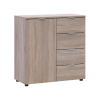Komód Doros Ron 1 1 ajtó 4 Fiók Sonoma tölgy 80x38x81 (41516294)