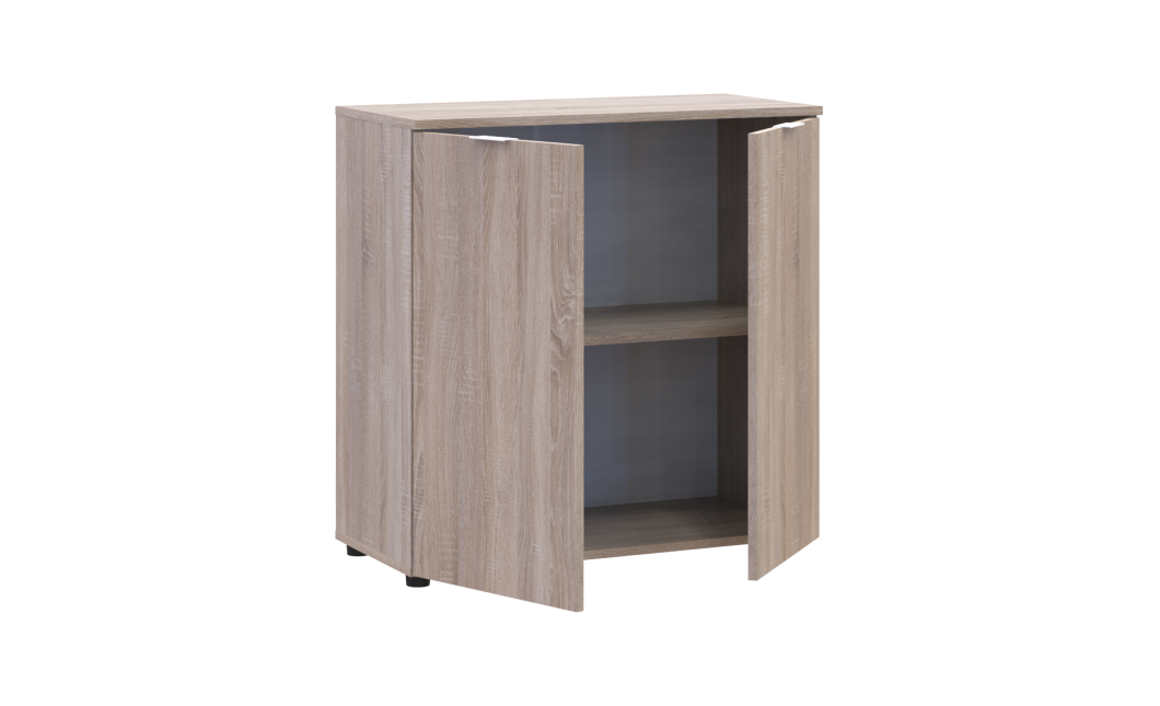 Komód Doros Ron 3 2 bútorlap Sonoma tölgy 80x38x81 (41516296)