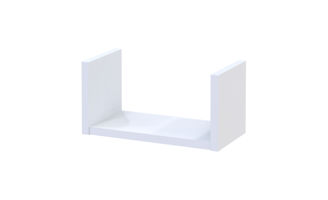 Polcrendszer Doros Feel Fehér 3 db 30/45/60х15х15 (41516077)