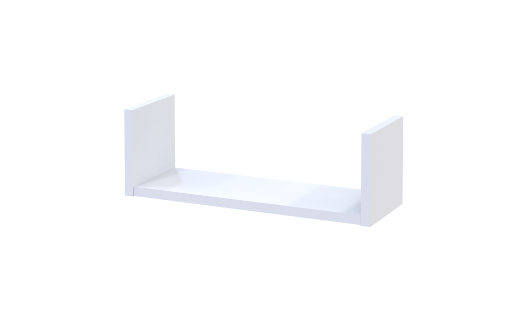 Polcrendszer Doros Feel Fehér 3 db 30/45/60х15х15 (41516077)