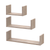 Polcrendszer Doros Feel Sonoma tölgy 3 db 30/45/60х15х15 (41516081)