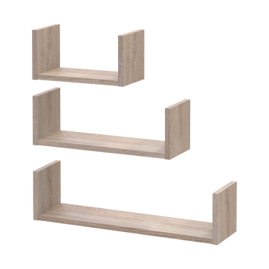 Polcrendszer Doros Feel Sonoma tölgy 3 db 30/45/60х15х15 (41516081)