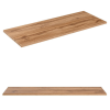 120 cm-es fürdőszobabútor-garnitúra munkalappal, 2 db Anna munkalapra szerelhető mosdóval, magas szekrénnyel és tükörrel (20090111)
