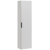 120 cm-es fürdőszobabútor-garnitúra munkalappal, 2 db Anna munkalapra szerelhető mosdóval, magas szekrénnyel és tükörrel (20090111)