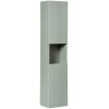 140 cm-es fürdőszobabútor-garnitúra munkalappal, 2 db Pati pultra szerelhető mosdóval és magas szekrénnyel (20090078)