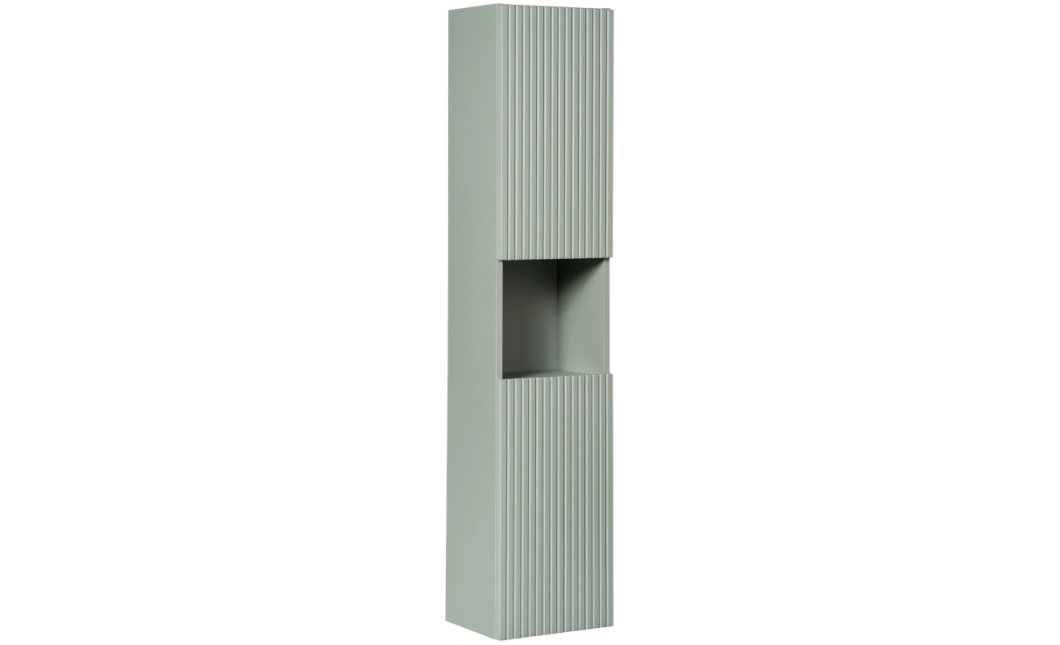140 cm-es fürdőszobabútor-garnitúra munkalappal, 2 db Pati pultra szerelhető mosdóval és magas szekrénnyel (20090078)