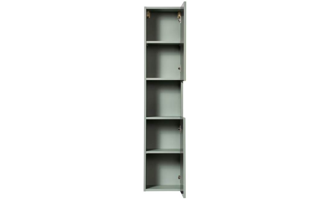 140 cm-es fürdőszobabútor-garnitúra munkalappal, 2 db Pati pultra szerelhető mosdóval és magas szekrénnyel (20090078)