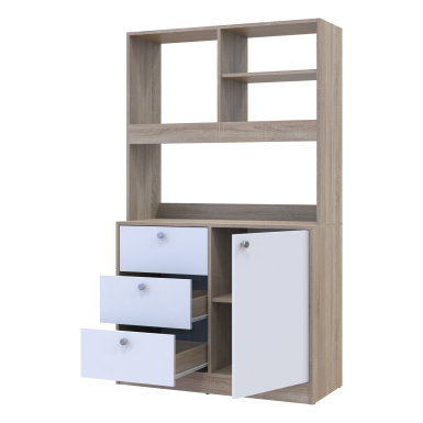Mini-Konyha Doros Leia Sonoma tölgy / Fehér bútorlap 100x43x171 (81359335)