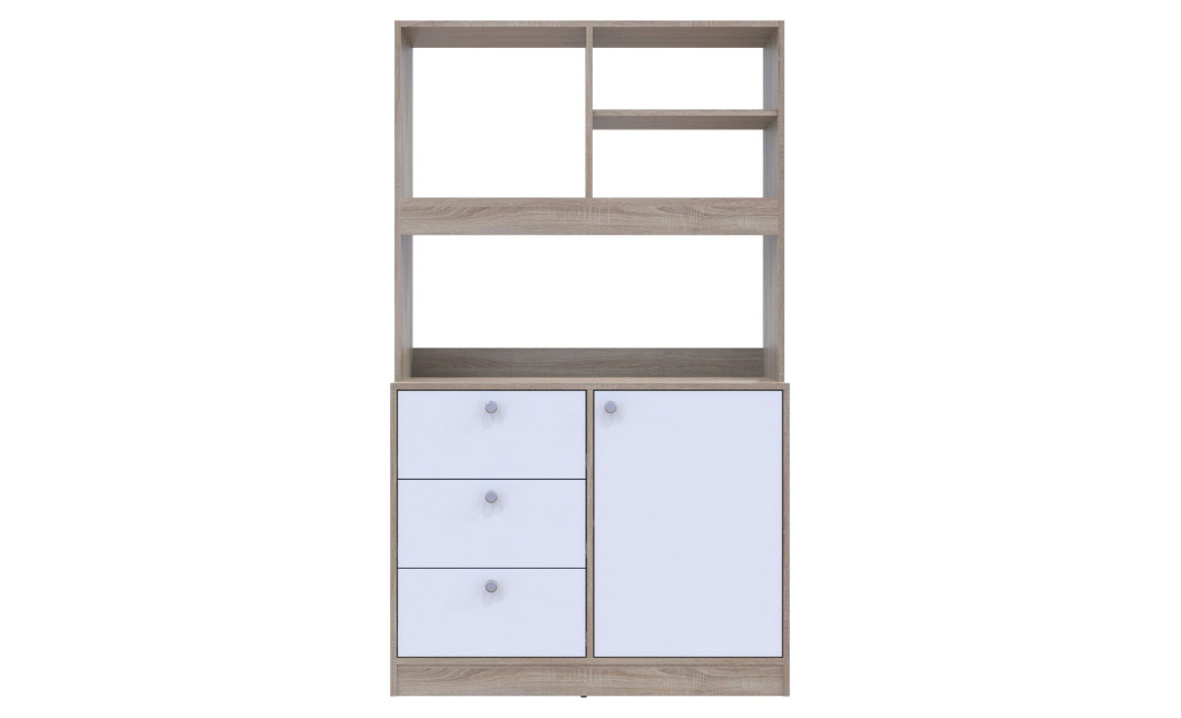 Mini-Konyha Doros Leia Sonoma tölgy / Fehér bútorlap 100x43x171 (81359335)