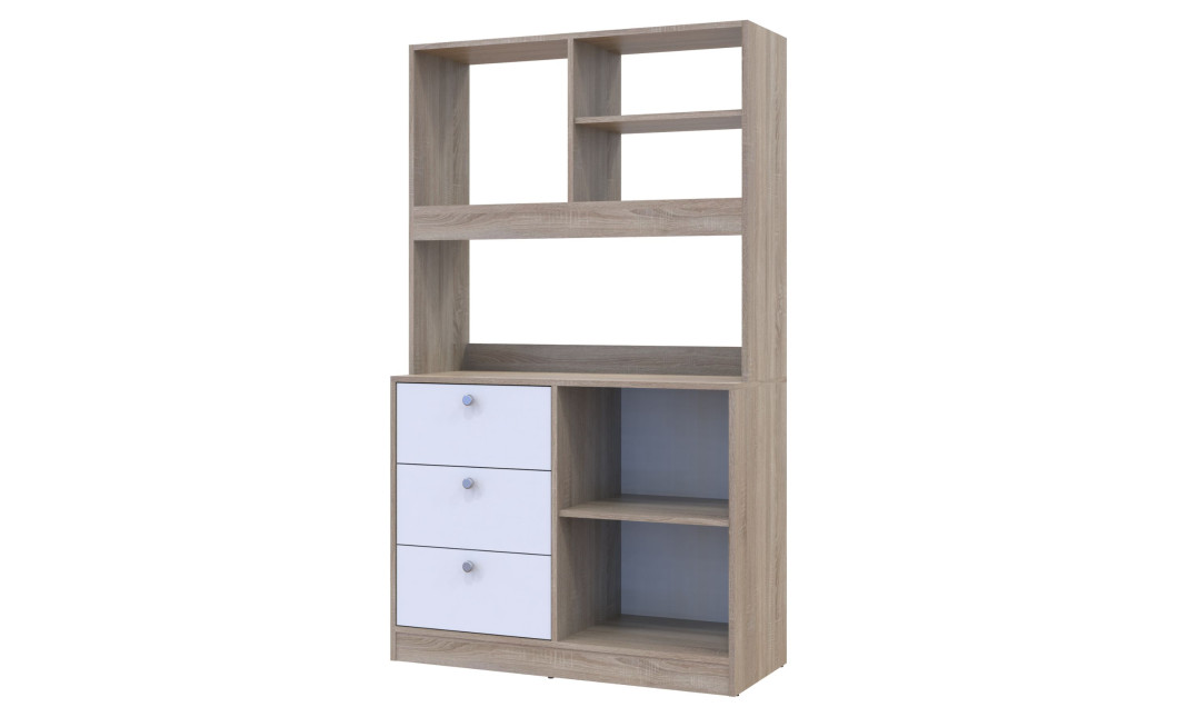 Mini-Konyha Doros Leia Sonoma tölgy / Fehér bútorlap 100x43x171 (81359335)