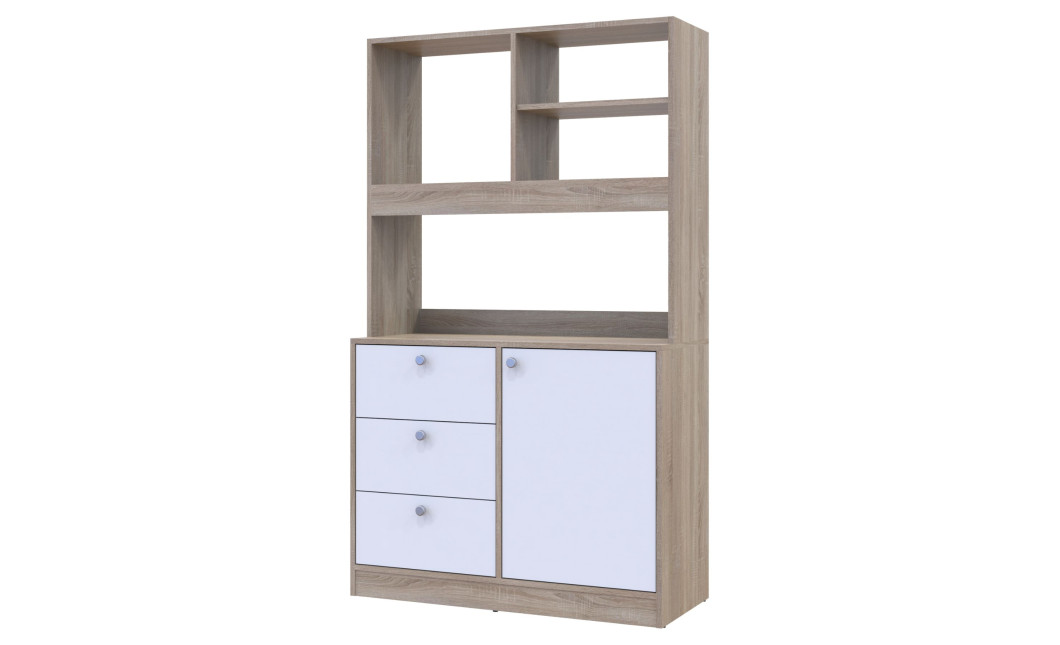 Mini-Konyha Doros Leia Sonoma tölgy / Fehér bútorlap 100x43x171 (81359335)