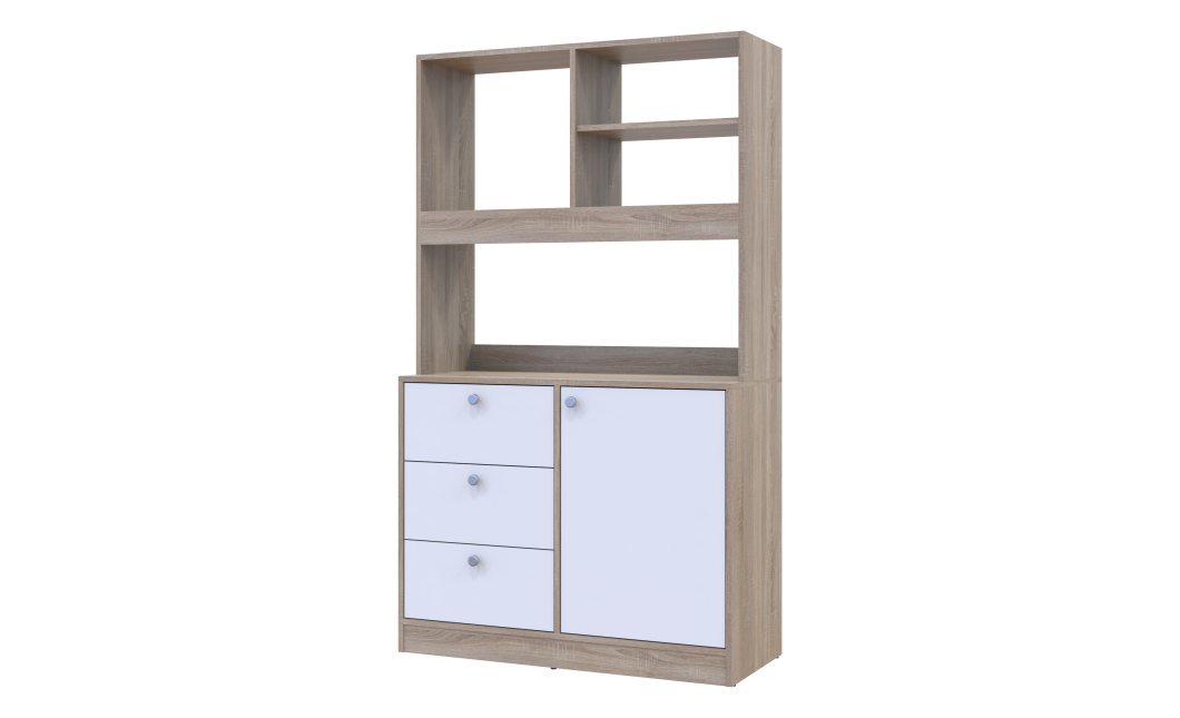 Mini-Konyha Doros Leia Sonoma tölgy / Fehér bútorlap 100x43x171 (81359335)