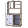 Mini-Konyha Doros Leia Sonoma tölgy / Fehér bútorlap 100x43x171 (81359335)