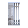 Előszobaszekrény Doros City One Door Fehér 1 Tükör 110x45x210 (44900058)