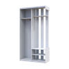 Előszobaszekrény Doros City One Door Fehér 1 Tükör 110x45x210 (44900058)