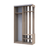 Előszobaszekrény Doros City One Door Sonoma tölgy 1 Tükör 110x45x210 (44900083)