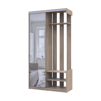 Előszobaszekrény Doros City One Door Sonoma tölgy 1 Tükör 110x45x210 (44900083)