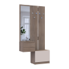 Előszobaszekrény Doros Sola 2+3 Сannolo/Kasmír Bútorlap / Tükör 105х40х215 (42005234)