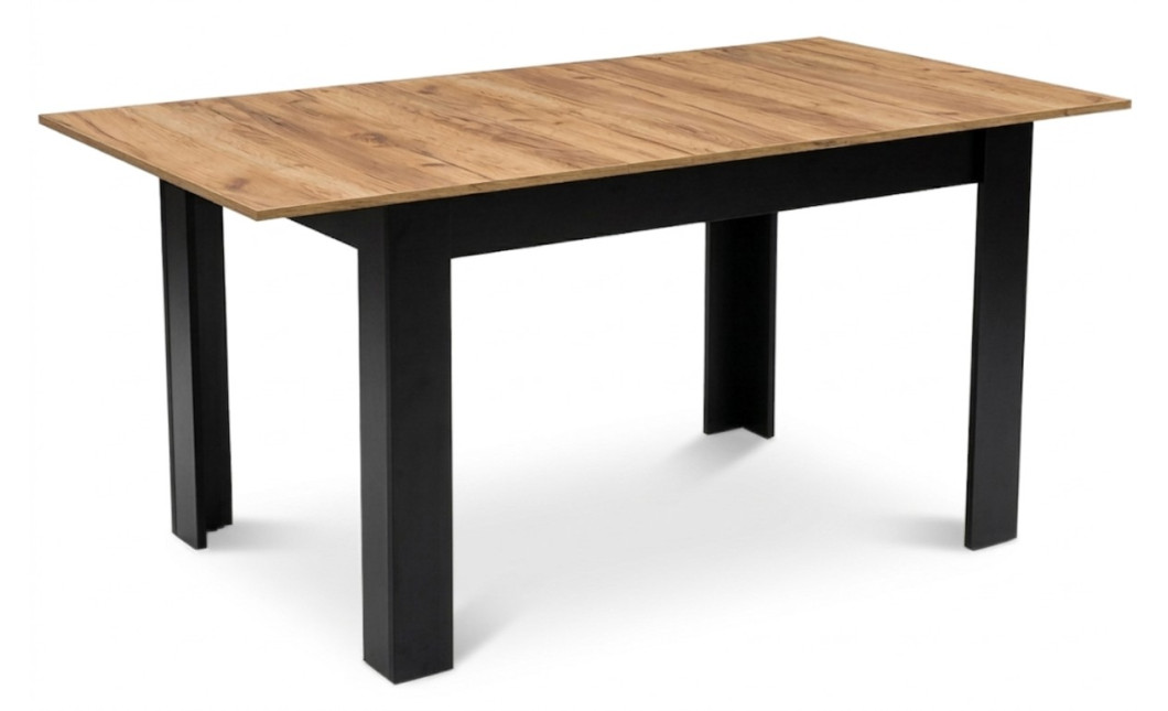 NP nagyobbítható asztal 120–160x80 Kraft + fekete (100155161)