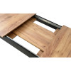 NP nagyobbítható asztal 120–160x80 Kraft + fekete (100155161)