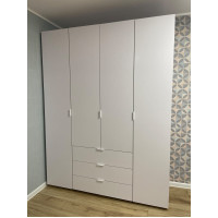 Nyílóajtós gardróbszekrény Doros Gelár Fehér 4 bútorlap 155x49,5x203,4 (80397642)