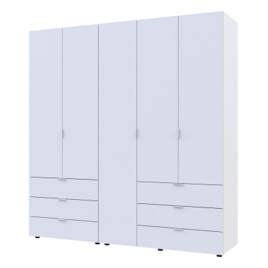 Nyílóajtós gardróbszekrény Doros Gelár szett Fehér 2+3 bútorlap 193.7x49.5x203.4 (42002116)