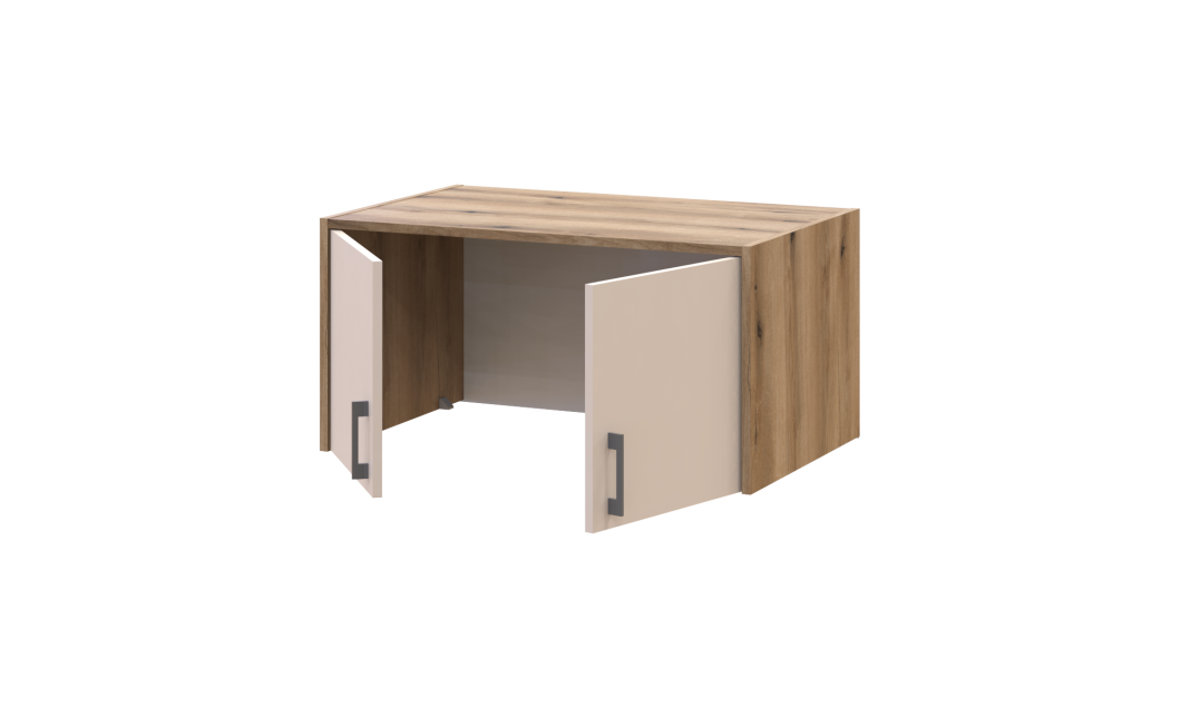 Nyílóajtós gardrobszekrény Doros Rondi felsőszekrénnyel Artizán tölgy/Kasmír 2 ajtós 82х52х236 (80737809)
