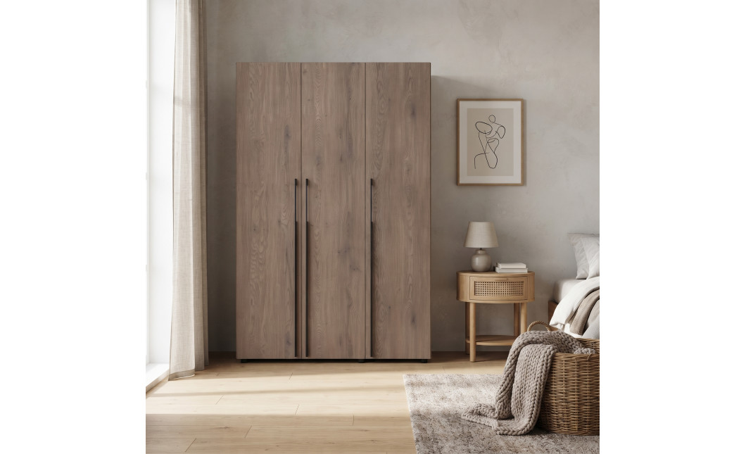 Gardróbszekrény Doros Kasper Cremona Cannolo 3 ajtó 135x48x204 (44900550)