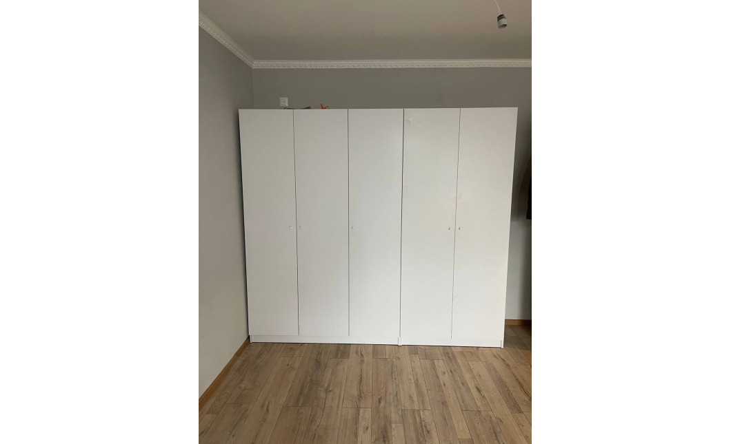Nyílóajtós gardróbszekrény Doros Promo Fehér 2+3 bútorlap 225x48x204 (42005004)