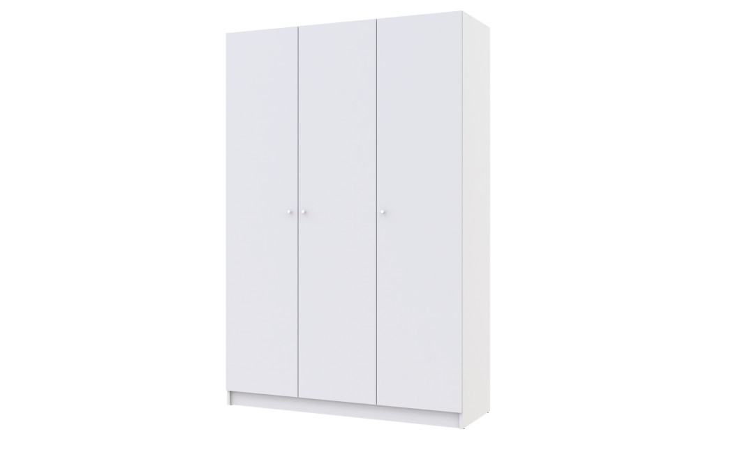 Nyílóajtós gardróbszekrény Doros Promo Fehér 3 bútorlap 135x48x204 (80737071)