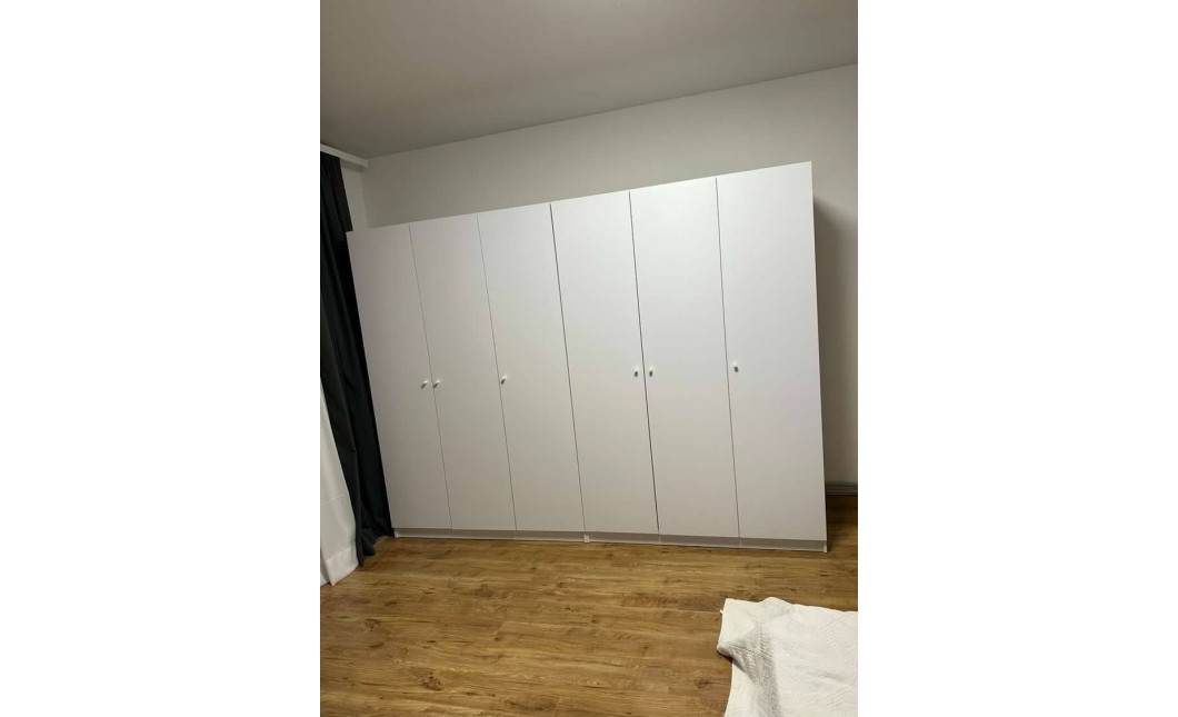 Nyílóajtós gardróbszekrény Doros Promo Fehér 3+3 bútorlap 270x48x204 (42005006)