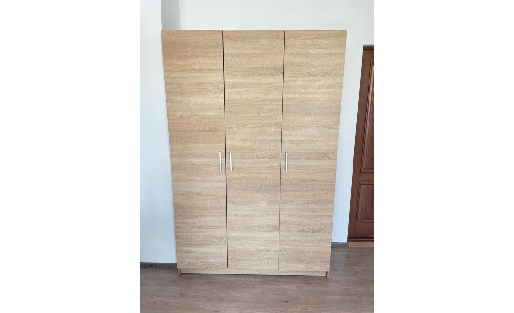 Nyílóajtós gardróbszekrény Doros Promo Sonoma tölgy 3 bútorlap 135x48x204 (80737072)