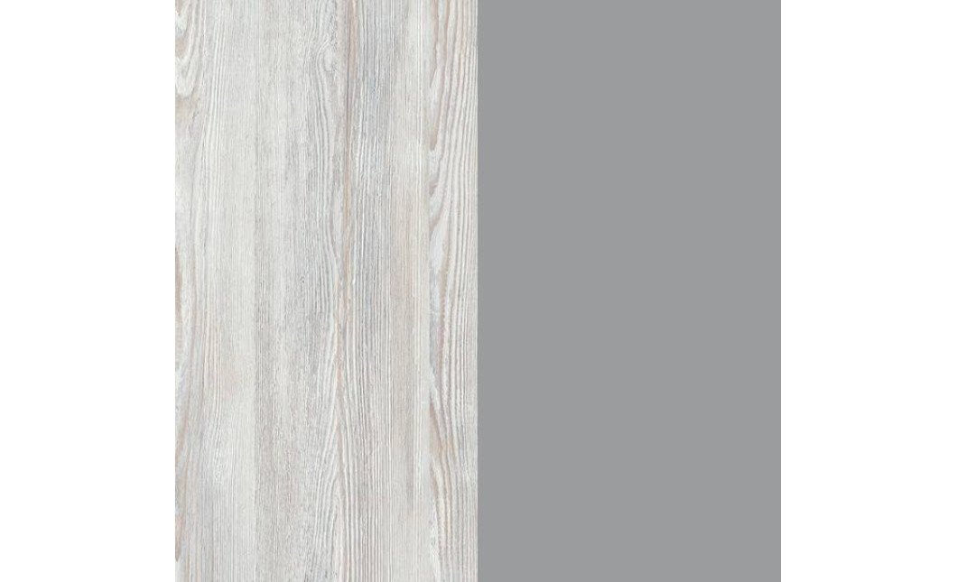 Nyílóajtós gardrobszekrény Doros Thorn Natti Lúcc/Szürke 3 ajtó polcokkal 135x51,6x200 (44900512)